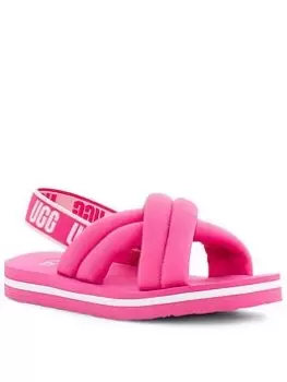 UGG Everlee Sandals - Caramel, Pink, Size 2 Older