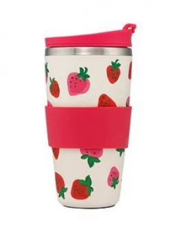 Cath Kidston Bamboo Travel Cup Sweet Strawberry
