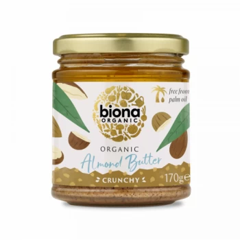 Biona Org Almond Butter Crunchy - 170g
