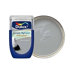 Dulux Simply Refresh One Coat Warm Pewter Matt Emulsion Paint 30ml