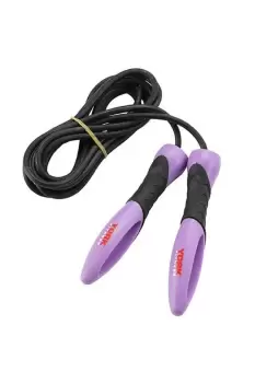 Leather Skipping Rope - Purple