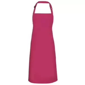 Premier 'colours' Bib Apron / Workwear (pack Of 2) (one Size, Magenta)