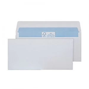 Purely Environmental DL Mailing Bag Gummed 110 x 220 mm Plain 90 gsm White Pack of 1000