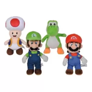 Super Mario Plush Figures All Stars 20cm Assortment (12)