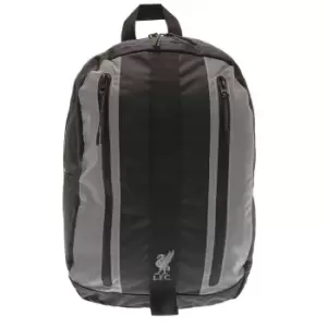 Liverpool FC Backpack (One Size) (Black/Silver)