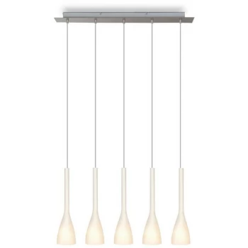 Linea Verdace Lighting - Linea Verdace Vase Straight Bar Pendant Ceiling Light Stainless Steel