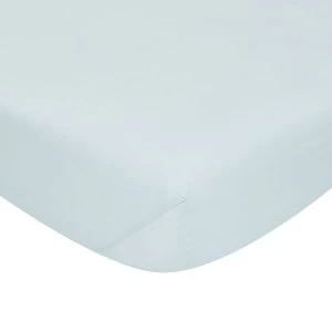 Catherine Lansfield Non-Iron Double Fitted Sheet - Duck Egg