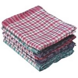 Robert Scott Tea Towel Big Check Assorted Pack 10 77984CP