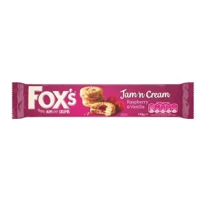 Foxs Jam and Cream Rings Real Raspberry Biscuits