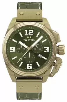 TW Steel TW1015 Canteen Bronze PVD Plated Green Dial Watch