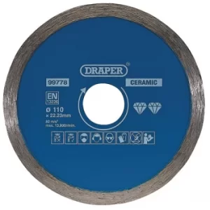 Draper 99778 Continuous Diamond Blade (110mm)