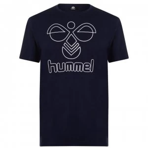 Hummel Hive Peter T Shirt Mens - Navy 1009