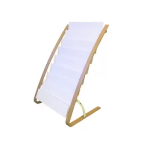 8 Compartment Floor Standing Literature Display A4 DDEXPO8WBC