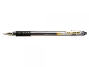 Pilot G-107 Grip Gel Rollerball Pen Fine 0.7mm Tip 0.4mm Line Black Pack of 12 Pens