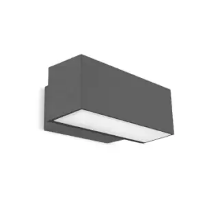 Afrodita LED Outdoor Up / Down Wall Light Urban grey IP65