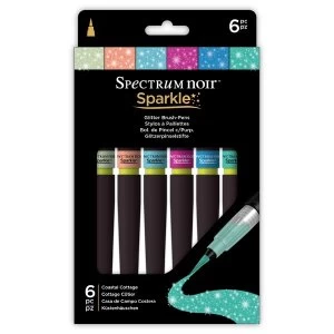 Spectrum Noir Sparkle Pen Set Coastal Cottage Pack of 6