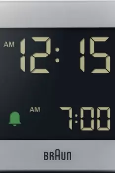 Braun Clocks Grey Digital Alarm Clock BC09G