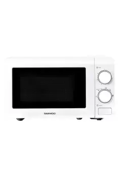 Daewoo 800W 20 Litre Manual Microwave - White