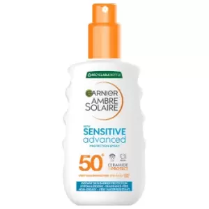Garnier Ambre Solaire Sensitive Advanced Protection Spray SPF50+ 150ml - wilko