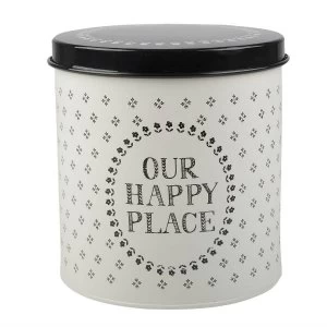 Creative Tops Stir It Up Our Happy Place Storage Tin - Cream