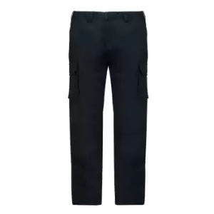 Kariban Adults Unisex Multi-Pocket Cargo Trousers (34R) (Black)