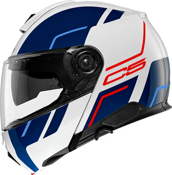 Schuberth C5 Master White Blue Modular Helmet L