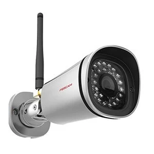 Foscam FI9800P 720P Wireless HD IP Bullet CCTV Camera with Night Vision - Silver