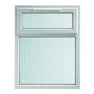 Wickes Upvc Casement Window White 1190 x 1010mm Top Hung Obscure Glass