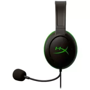 HyperX CloudX Chat Headset (Xbox Licensed) Gaming Over-ear headset Corded (1075100) Mono Black/green Volume control, Microphone mute