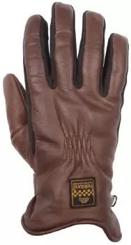 Helstons Benson Motorcycle Gloves, black-brown, Size M L, black-brown, Size M L