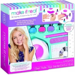 Make It Real Glitter Dream Nail Spa Activity Set