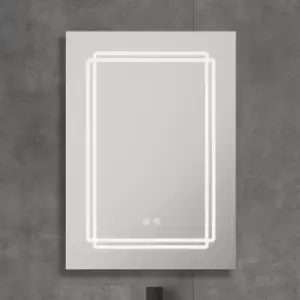 NxtGen Maine Single LED Illuminated Bathroom Mirror Cabinet Tri-Colour CCT