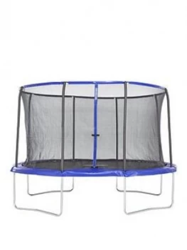 Sportspower 13ft X 9ft Oval Trampoline With Easi-Store Folding Enclosure