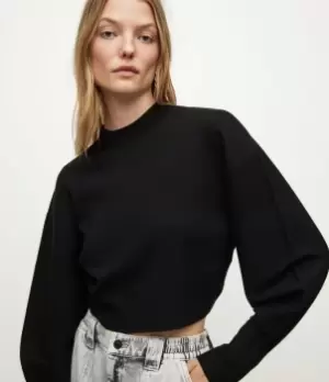AllSaints Womens Dimia Jumper, Black, Size: S