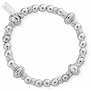 ChloBo SBTDISC Womens Twisted Disc Filler Bracelet Jewellery