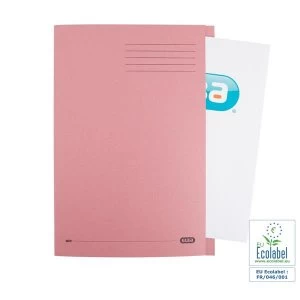 Elba Foolscap Square Cut Folder Heavyweight 285gsm Pink Pack of 100
