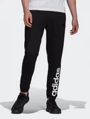 adidas Essentials Fleece Tapered Joggers, Black Size M Men