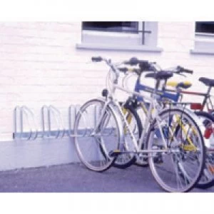 Slingsby VFM Aluminium WallFloor Mounted 4-Bike Cycle Rack 320079