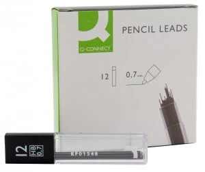 Q Connect Pencil Leads 0.7mm - 12 Pack