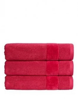 Christy Prism Vibrant Plain Dye Turkish Cotton 550Gsm Towel Range - Very Berry - Hand Towel