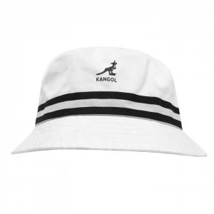 Kangol Stripe Bucket Hat - White