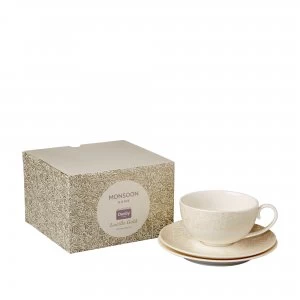 Monsoon Lucille Gold Afternoon Tea Set