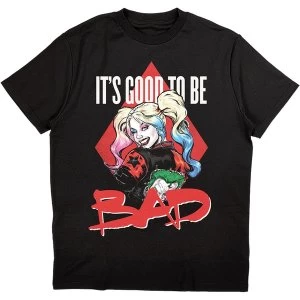 DC Comics - Harley Quinn Good To Be Bad Unisex X-Large T-Shirt - Black