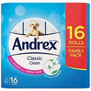 Andrex Classic Clean 16 Toilet Rolls