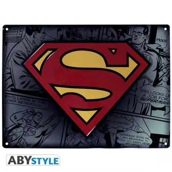 DC Comics - Superman (28 x 38cm) Metal Plate