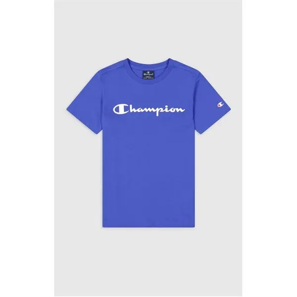 Champion Blue Junior Script Logo T-Shirt