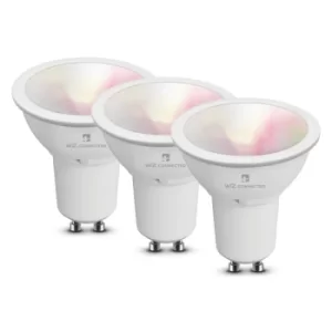 4lite Smart GU10 LED Bulb 350 Lumens Dimmable Wiz Connect Colour Selectable Warm White 3 Pack
