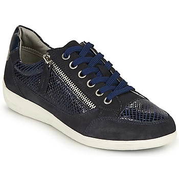 Geox D MYRIA A womens Shoes Trainers in Blue