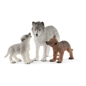 Schleich Wild Life - Mother Wolf With Pups