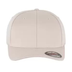 Flexfit Wooly Combed Cap (S-M) (Stone/Silver)